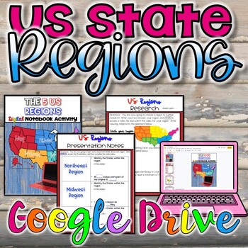 Preview of 5 Regions of the United States Activity - Digital