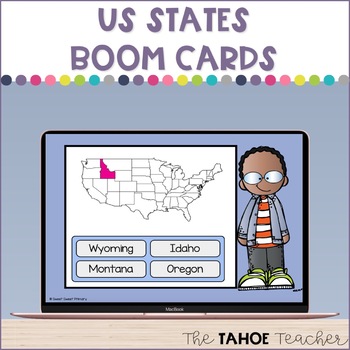 Preview of US States Boom Cards