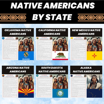 Preview of US States Indigenous Peoples and Native Americans Heritage Reading Comprehension
