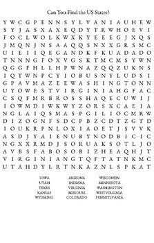 Preview of US States Word Search #4