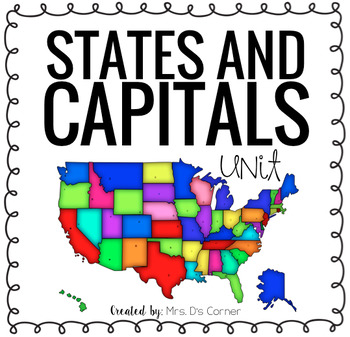 Preview of US States and Capitals Unit