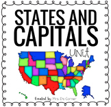 US States and Capitals Unit