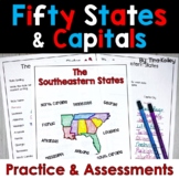 US States and Capitals Unit - 50 States & Capitals - Regio