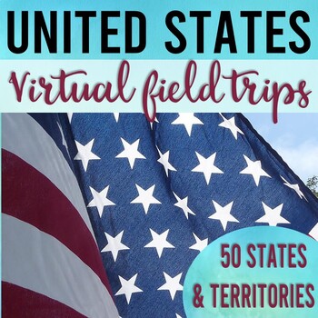 Preview of US States and Territories Virtual Field Trip Bundle (Google Earth Exploration)
