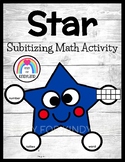 US Symbol Star Craft, Number Sense / Subitizing Math Activ