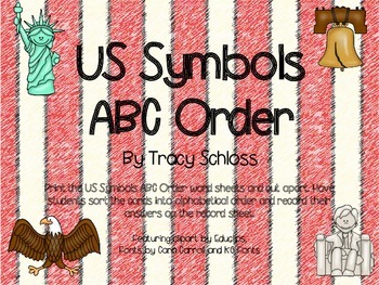 Preview of US Symbols ABC order, American Symbols