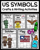 US Symbols Crafts and Writing Bundle: Bell, Flag, Hat, Eag