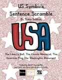 US Symbols Sentence Scramble-A