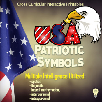 Preview of US Symbols - USA Patriotic Symbols Cross Curricular Printables/ Worksheets