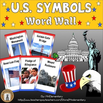 Preview of U.S. Symbols Word Wall