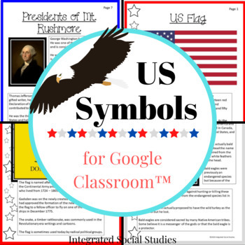 Preview of US Symbols for Google Classroom™