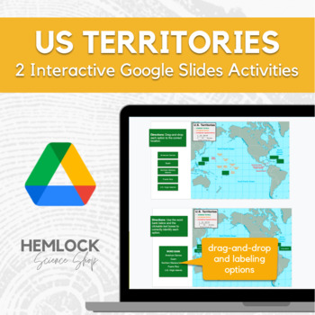 Preview of US Territories (worldwide) - labeling activities in Google Slides