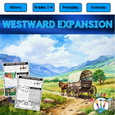 US Westward Expansion Fun Activities & Flip Book Project W
