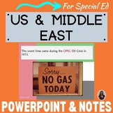 US and Middle East Relations PowerPoint and notes for Spec