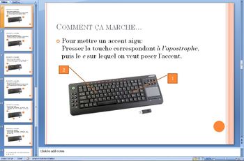 Preview of US keyboard configuration for French
