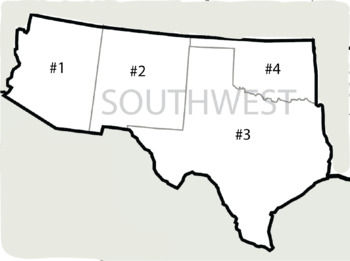 Preview of US states matching by region -- Southwestern states