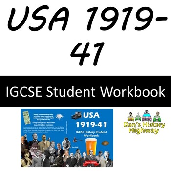 Preview of USA 1919-41 IGCSE Student Workbook