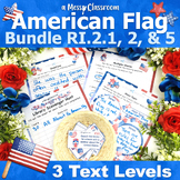 USA American Flag Day 2nd Grade Nonfiction Reading Bundle 