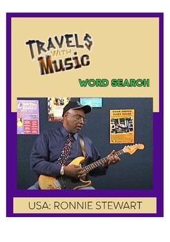 Preview of USA BLUES BLACK HISTORY CULTURE WORD SEARCH RONNIE STEWART