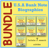 USA President Biography Bundle - Presidents on Bank notes 