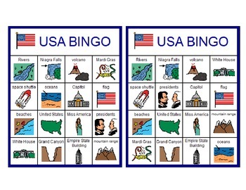 Preview of USA Bingo!
