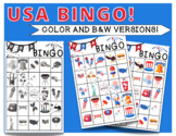 USA Bingo Fun Summer 4th of July activities ] Games for El