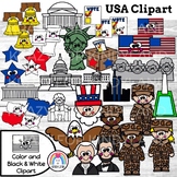 USA Clipart {Accents: Symbols, Soldier, Vote, Monuments, S