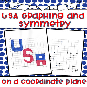 Preview of USA Coordinates First Quadrant and Symmetry Activities