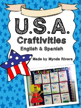 Preview of U.S.A. Craftivities (English & Spanish)