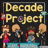 USA Decade Project with Informational Articles