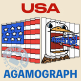 USA Eagle Agamograph Craft | Memorial Day Coloring Display