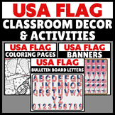USA Flag Bulletin Board Letters & Banners & Activities | M