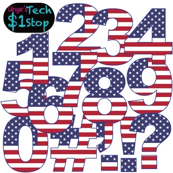 Preview of USA Flag * Numbers and Punctuation * Bulletin Board * Election