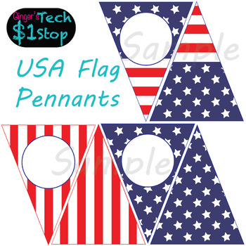 Preview of USA Flag * Pennant Banners * Bunting