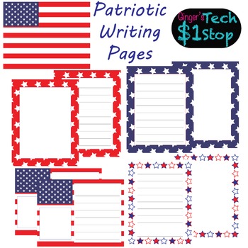 Preview of USA Flag * Writing Pages