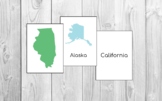 USA Flash Cards Printable | USA Map | State Match | Presch