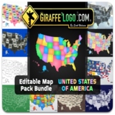 USA Fully Editable Maps for Google Slides / PowerPoint / Keynote
