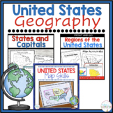 United States Geography Bundle with Posters, Map Activitie
