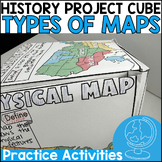 USA Geography Maps 3D Project Cube *History Craftivity* Re