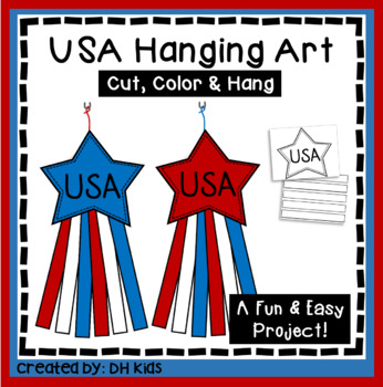 Preview of USA Hanging Art Project - American Craft - Veteran's Day, Memorial Day