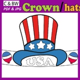 USA Hat Craft Activity - 4th of July | Paper Crown- Headba