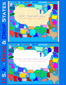 U.S.A. - Interactive States & Capitals - SMARTBOARD FILE by David