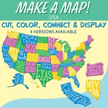 Preview of Interactive Bulletin Board United States Map Activity