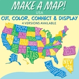 Interactive Bulletin Board United States Map Activity