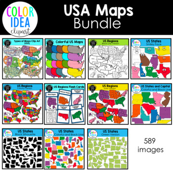 Preview of USA Maps - BUNDLE