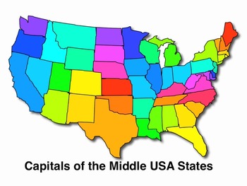 Preview of USA Middle States and Capitals Song MP4 Video - Audio Memory Kathy Troxel