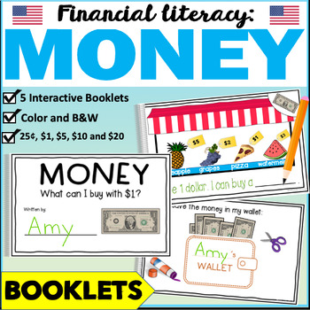 Preview of USA Money Interactive Booklets | Financial Literacy in Early Learning