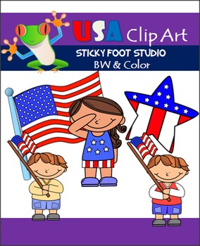 Preview of USA Patriotic Holiday Clip Art (Memorial Day, Fourth of July, etc.)