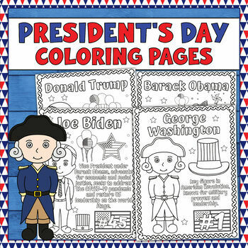 Preview of USA Presidents Coloring Sheets | President's Day Coloring Pages