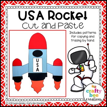 Preview of Spaceship Craft | Space Activities | Outer Space Theme Unit | USA Rocket Craft